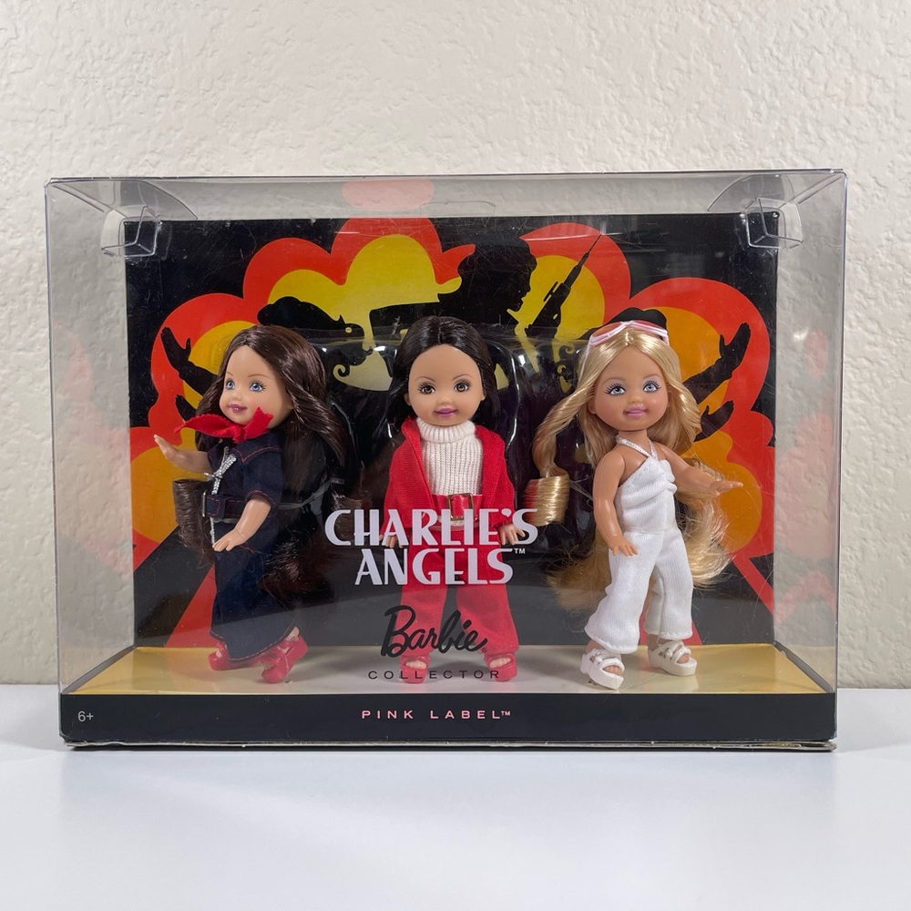 NIB - Barbie Pink Label Charlie's Angels Trio Set